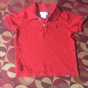 Polo Ralph Lauren red polo 9 M